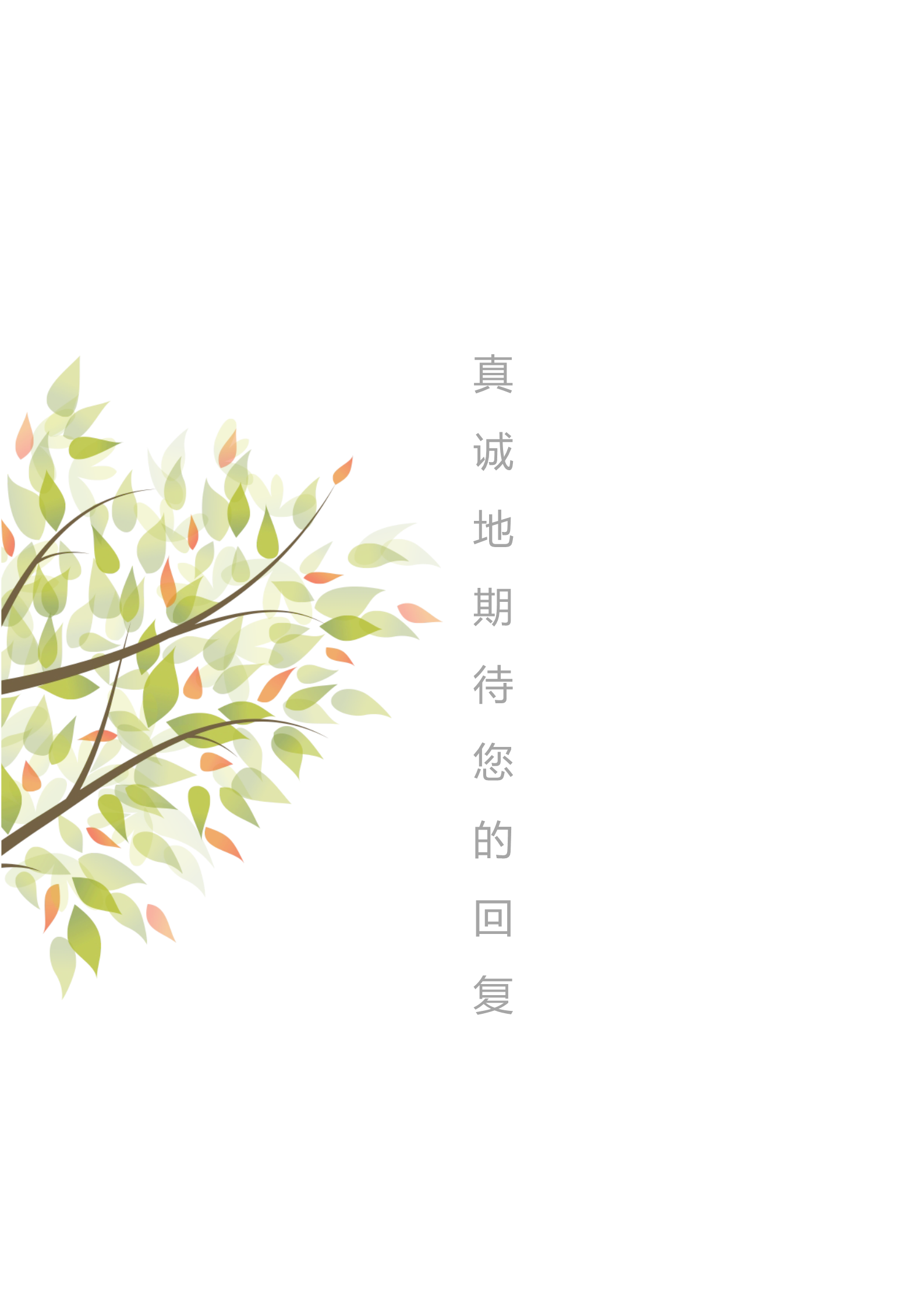 柳叶飘飘绿色护理专业求职简历模板4